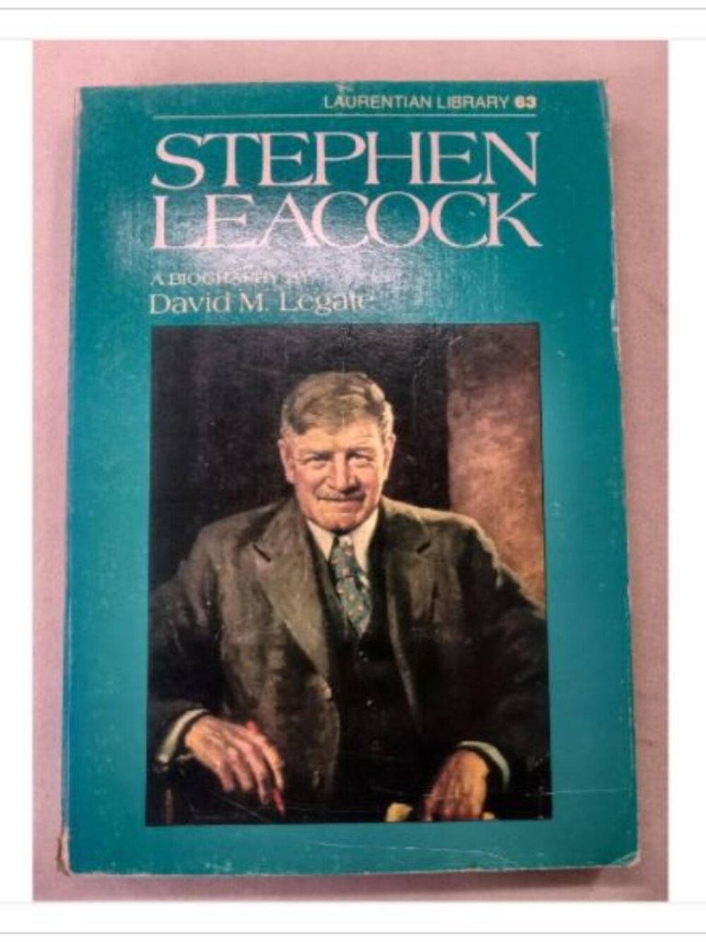 Stephen Leacock: A Biography David M. Legate 1978 Paperback Book Vintage Novel